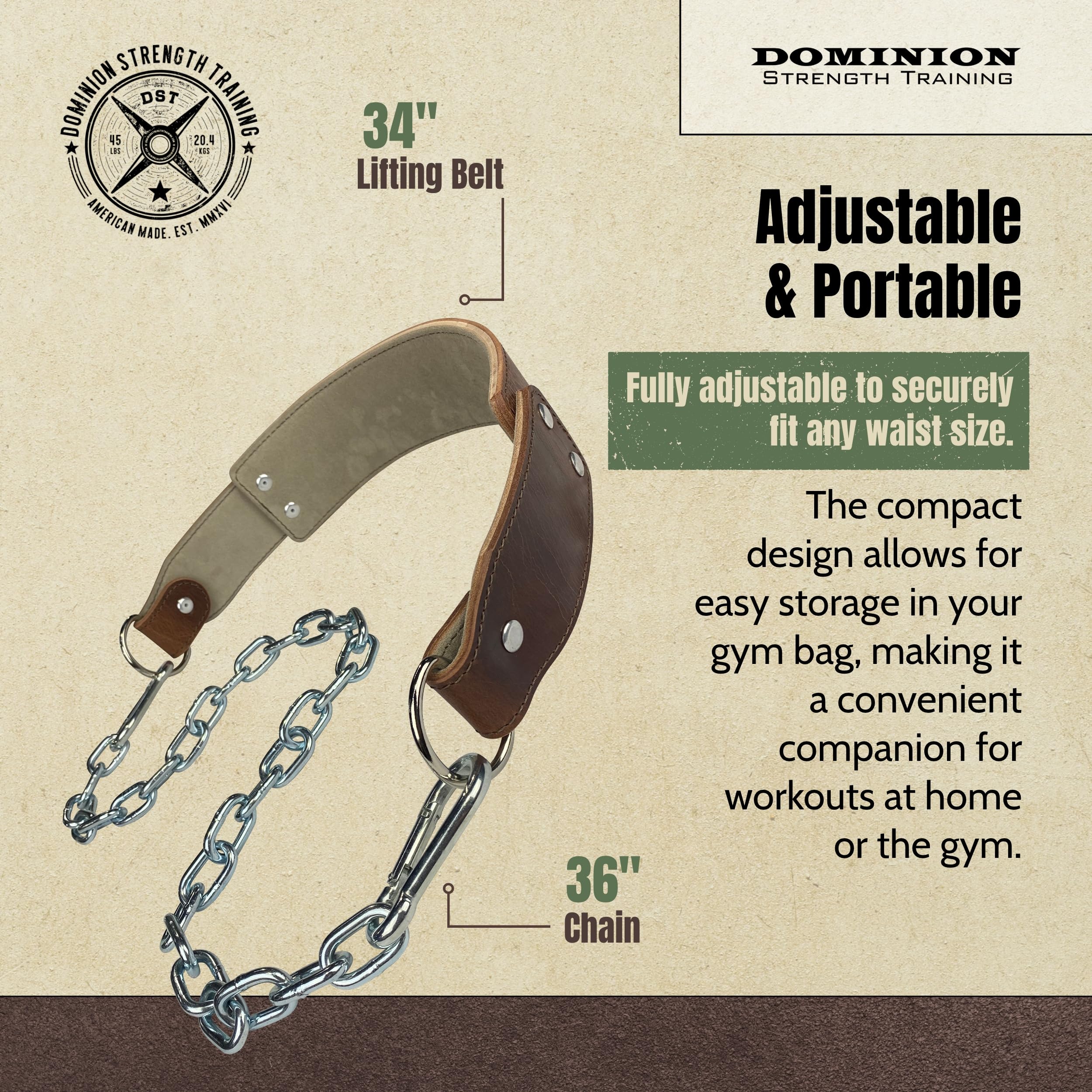 Dominion Strength Training　ベルト　SMサイズ Amazon.com : Dominion Strength Training Heavy-Duty Leather Dip